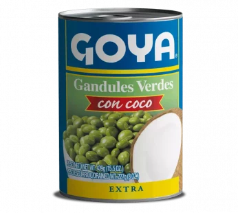 Gandules verdes con coco