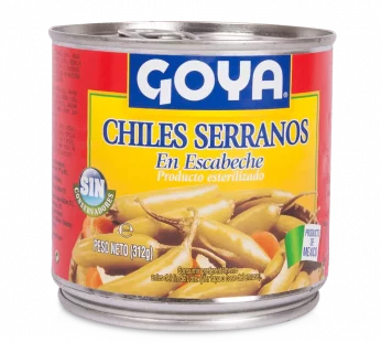 Chiles serranos en escabeche