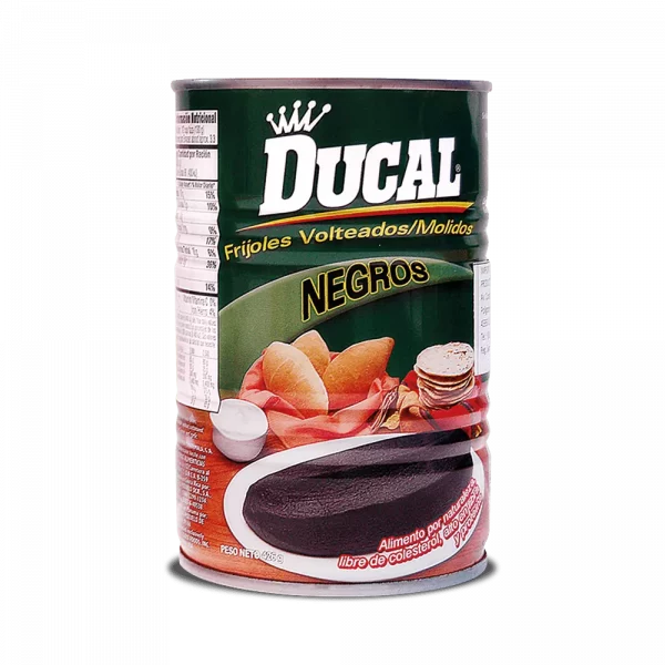 Frijoles negros de seda volteados (Ducal)