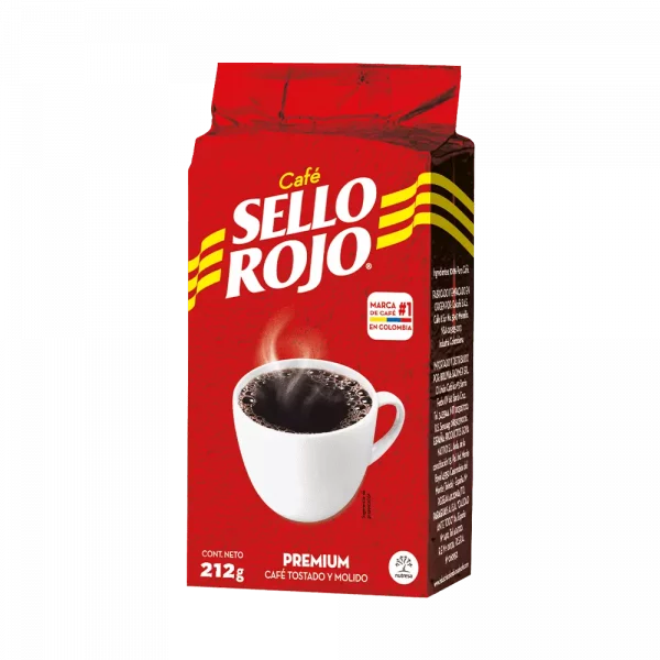 Café tostado y molido (Sello Rojo)
