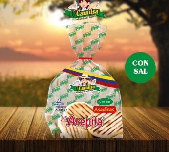 Arepa De Maíz Blanco Con Sal