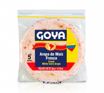 Arepa de maíz blanco fresca