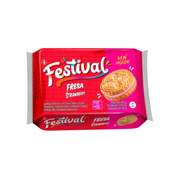 Galletas Festival de fresa