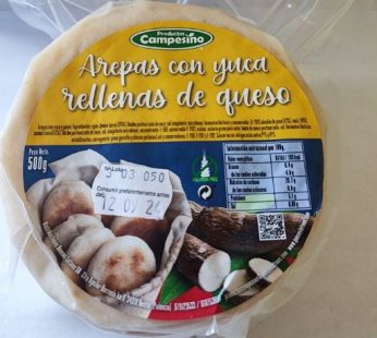 Arepa Yuca rellenas de queso