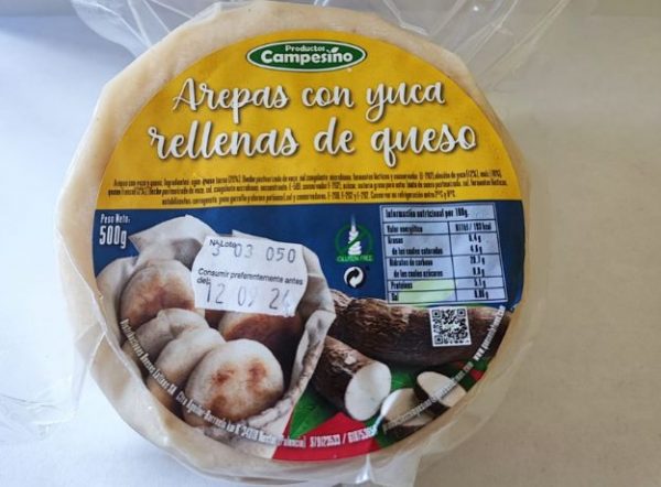 Arepa Yuca rellenas de queso