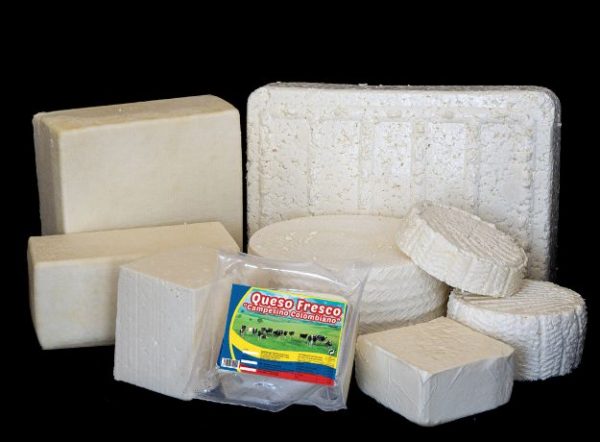 Queso fresco campesino colombiano